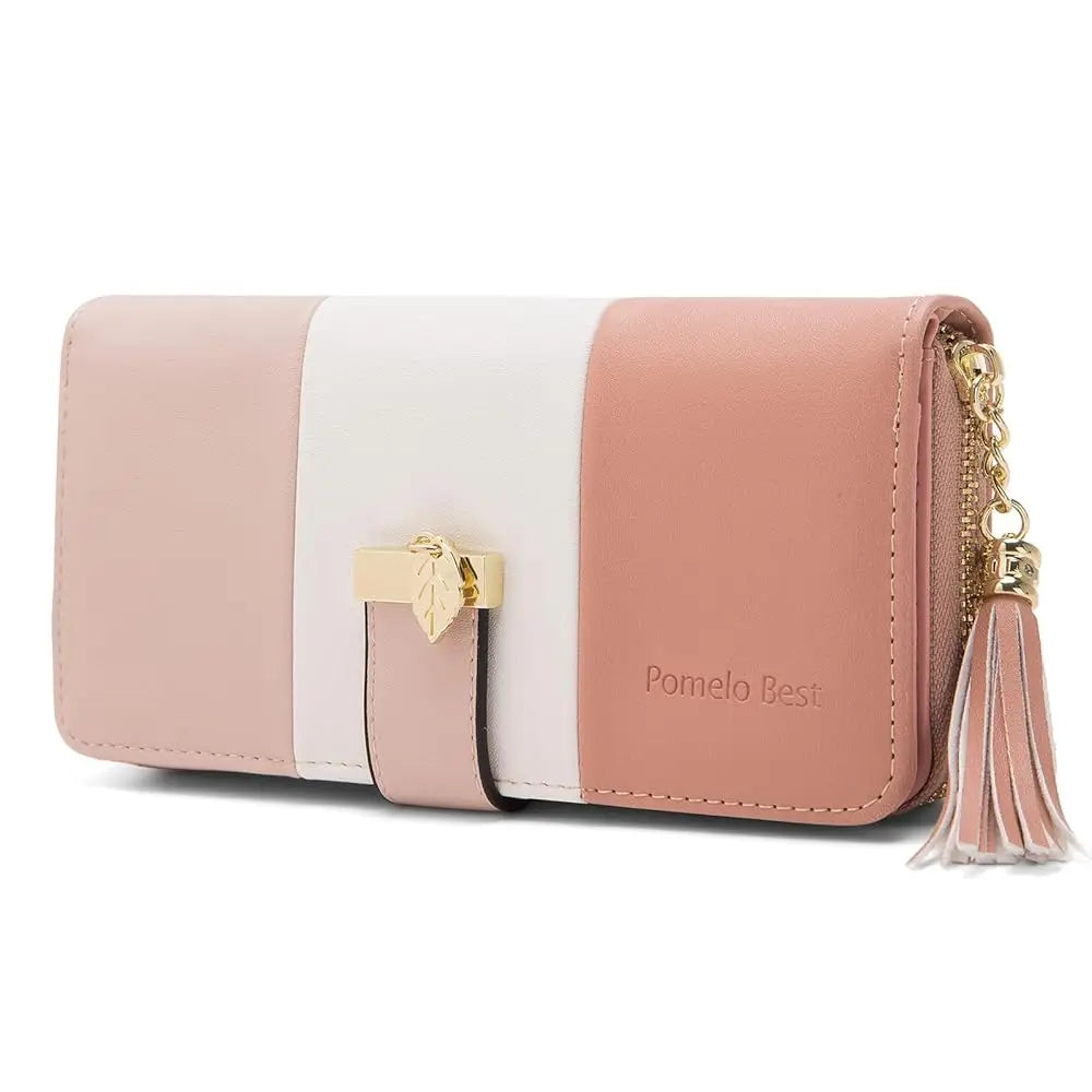 Tejesa  Zipper Wallets  Purses Handbags Coin Purse 9 Cards Holder PU Leather Wallet