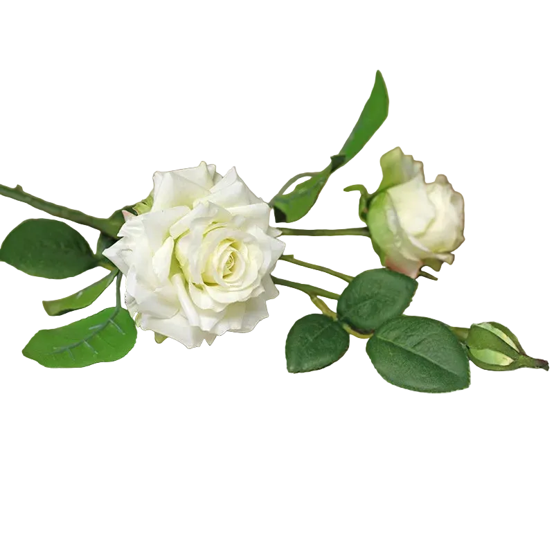 Tejesa 3 Heads High Quality Rose Fake Flowers Artificial Hand Feel Mosturizing Flowers Plants Home Living Room Office Party Decoration