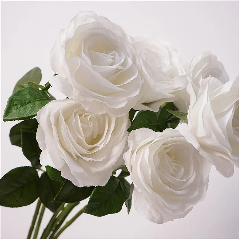 4Pc Moisturizing Latex Rose Flower Real Touch Artificial Flowers Wedding Decor Roses Bridal Bouquet Home Decoration Party Floral