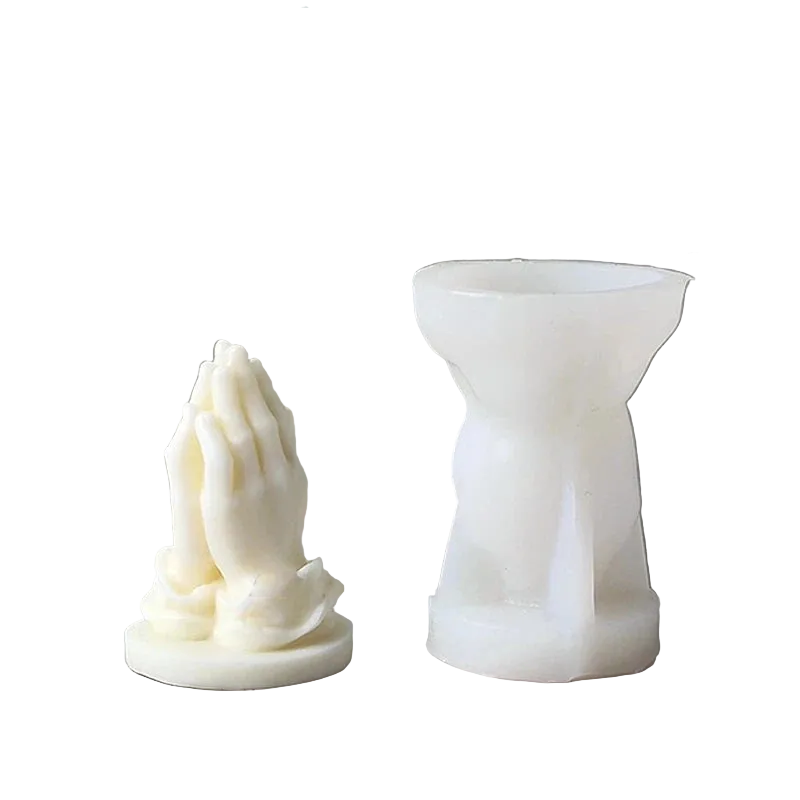 Hemasa 3D Middle Finger Silicone Candle Mold/ Aromatherapy Plaster Art Soap Resin Crafts Casting Molds Holiday Party Gifts