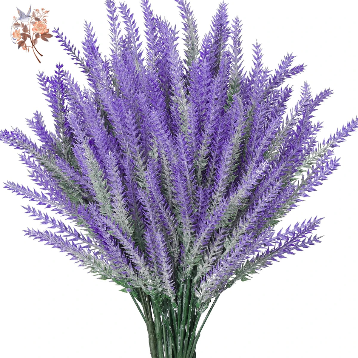 5Bundles Artificial Lavender Flowers 5 Fork Faux Fake Flower Wedding Decor Plastic Hanging Plants Home Garden Porch Decoration