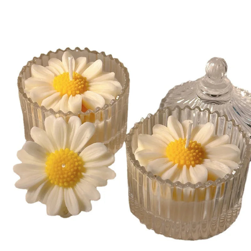 3D Sunflower Rose Candle Mould for  Home Décor