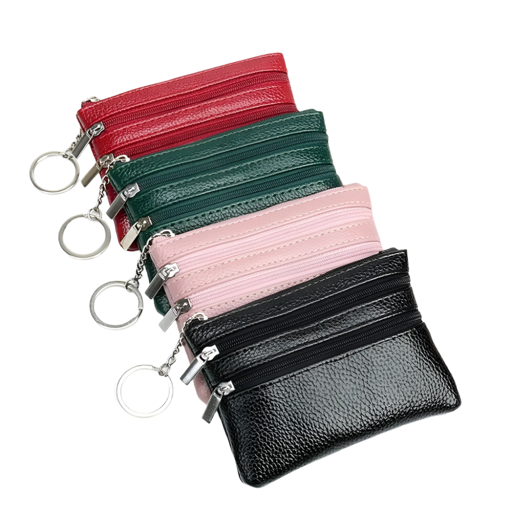 Hemasa Women Wallet Clutch Three Zip Female Short Small Coin Purse / Soft Mini Card Holder Wallet Money Bag