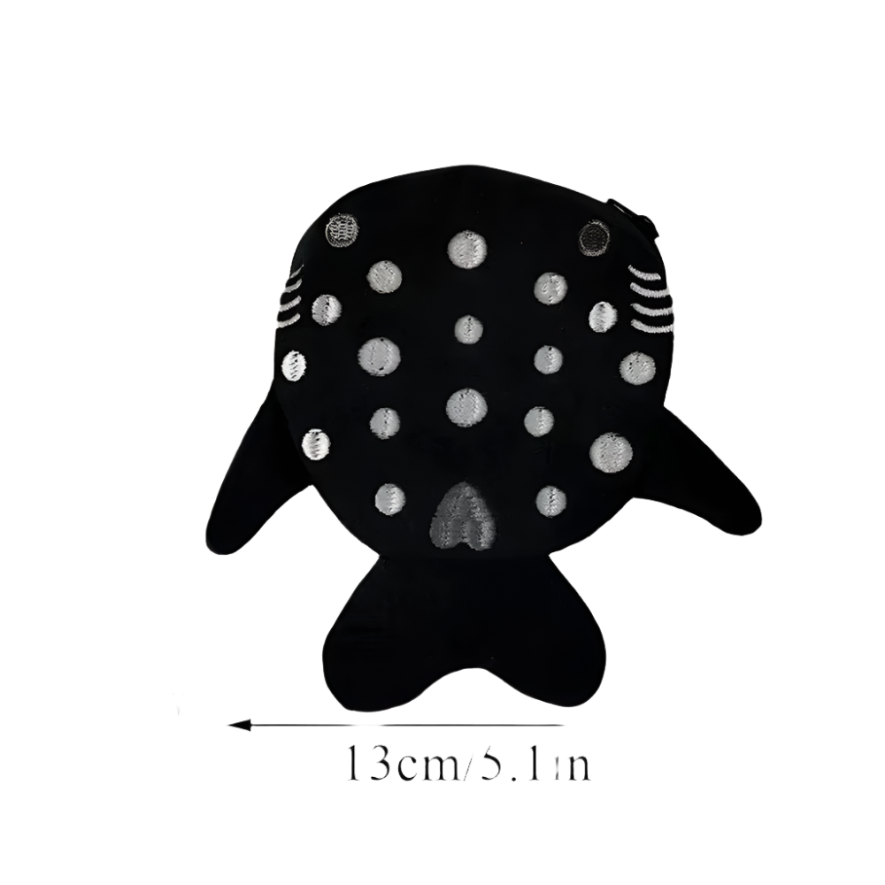 Hemasa Multicolor Cute Plush Fish Coin Wallet Women /Shark Money Card Key