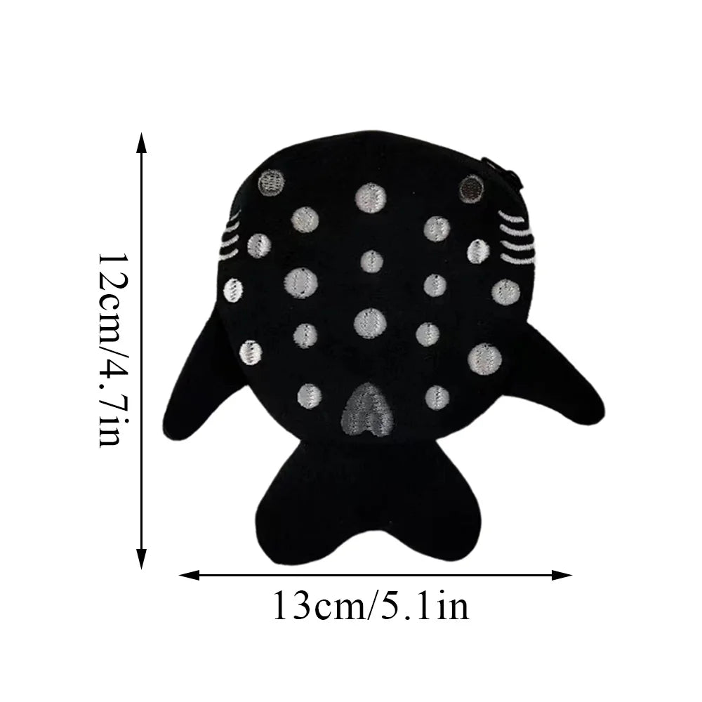 Hemasa Multicolor Cute Plush Fish Coin Wallet Women /Shark Money Card Key