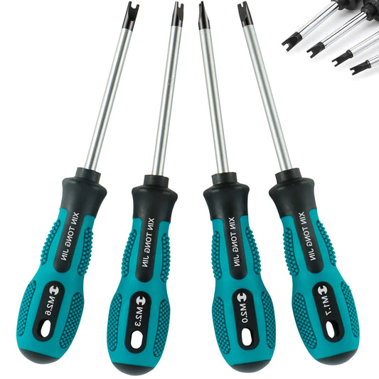 Tejesa4Pcs U-Shape Screwdrive Precision Cr-V Spanner Cacciavite for Carpentry Metalworker M1.7-2.6 Tournevis Hand Repair Tool Skrujern