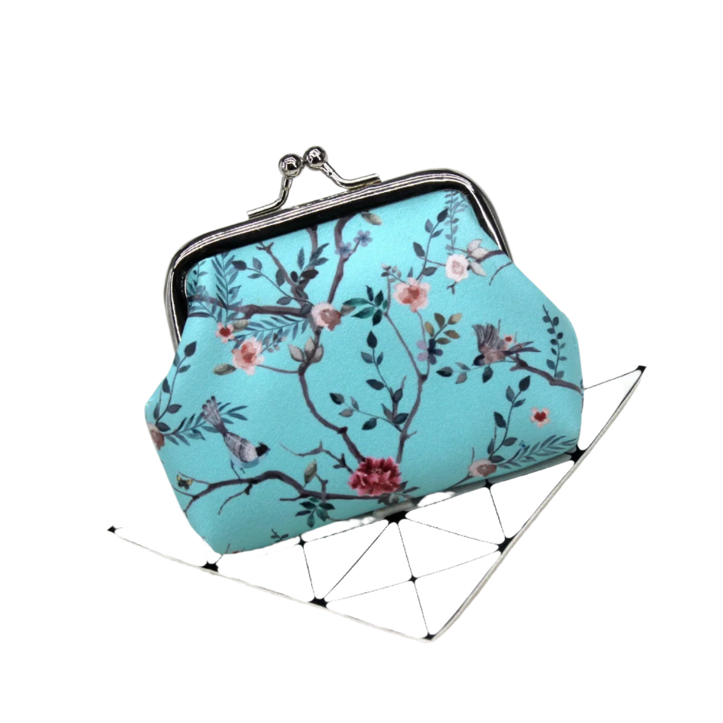 Hemasa  Flower Printing Coin Purses Girl  / Ladies  Purse Female Mini Money Bag PU Leather Key Card Holder Wallet
