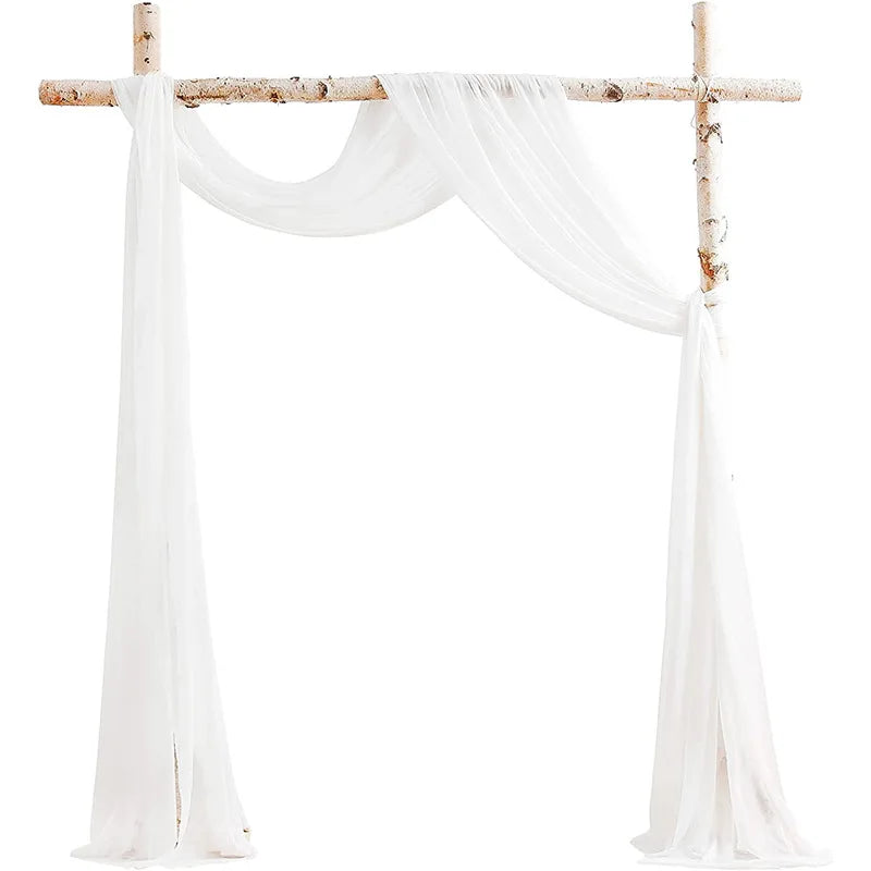 YeeNanee Deluxe Wedding Arch Flowers White Red Artificial Floral Swags for Country Wedding Ceremony Arbor Backdrop Decoration