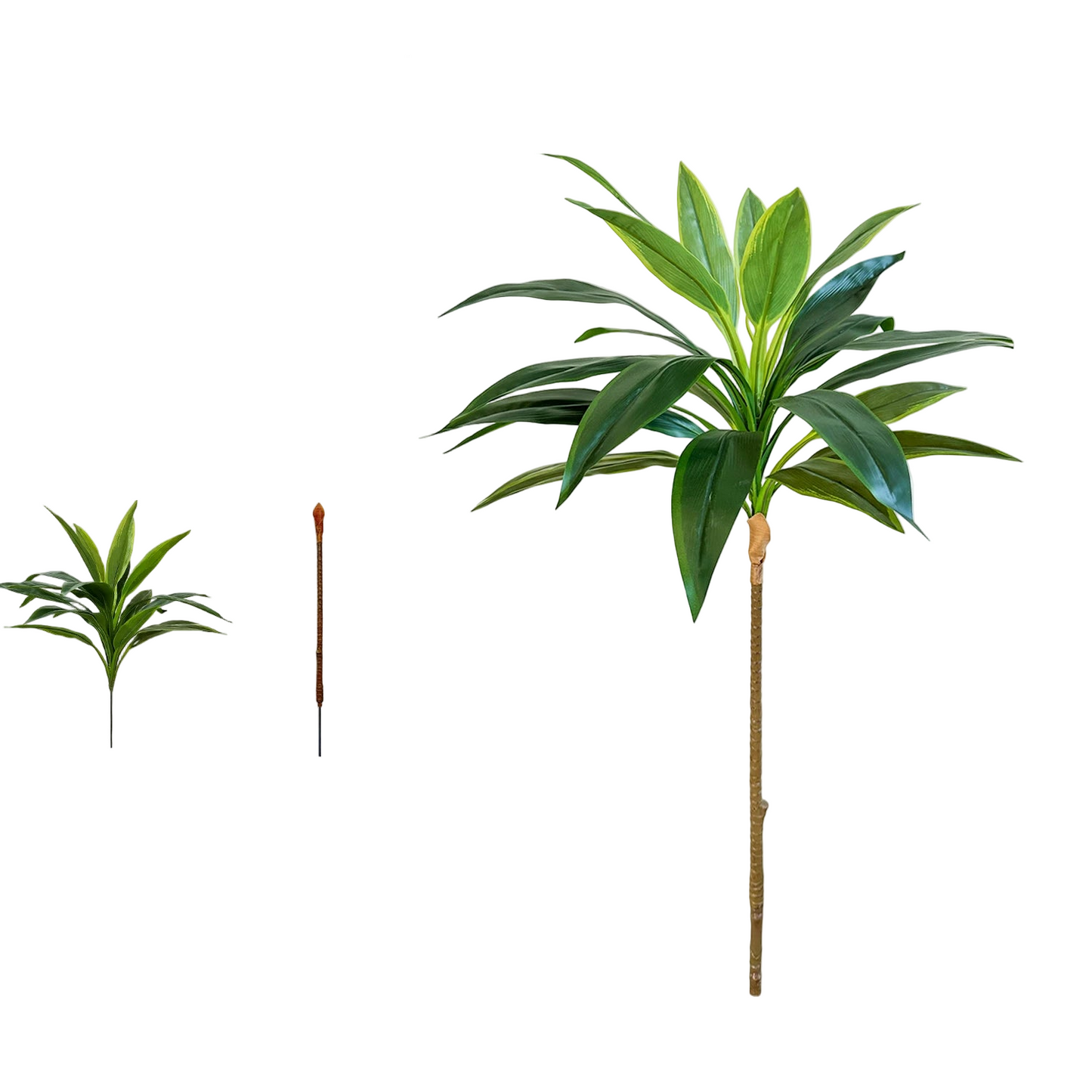 Tejesa 50-225CM Artificial green Dracaena plant tree indoor outdoor ornament fake plant for Home garden Room wedding decor halloween