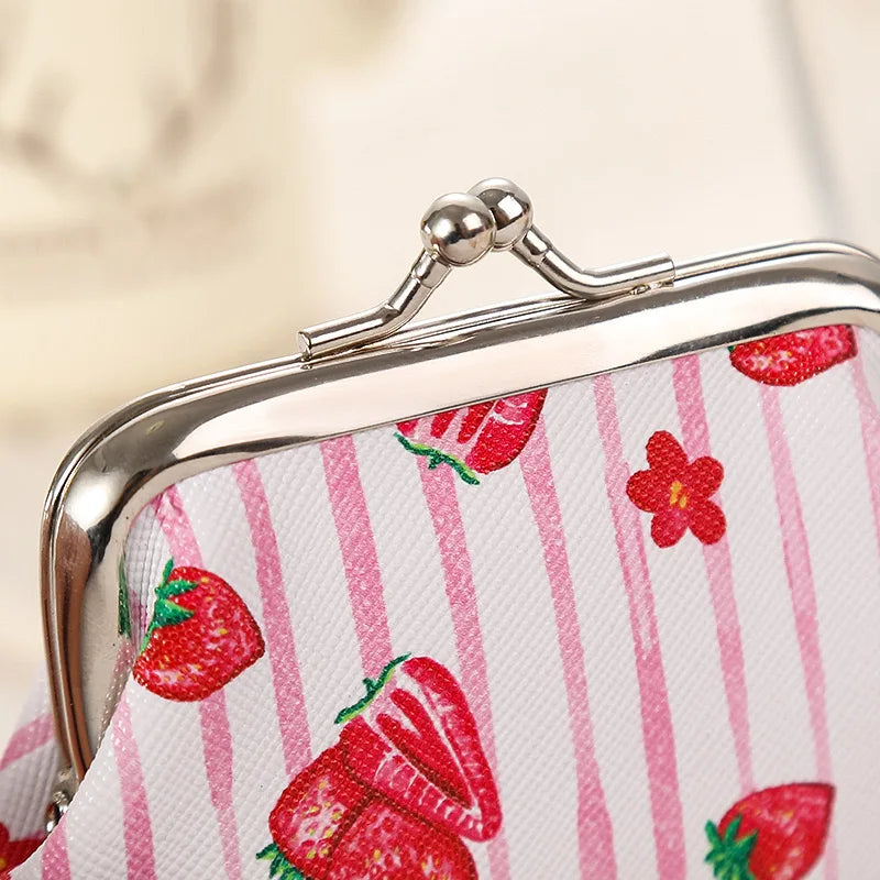 Hemasa 12 PCS Fashion PU Leather Coin Purse Cute Fruit Lemon Lovely Women /Small Change Money Bags Key Holder Case Wallet Mini Pouch