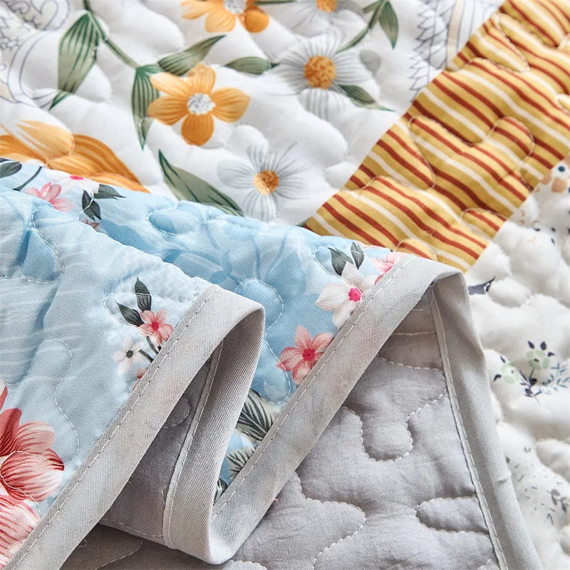 Soft Bedspread Queen Quilt Decorative Bed Coverlets for Spring Summer Bedding Set with Pillow Shams, Quilt Queen King Coverlet
