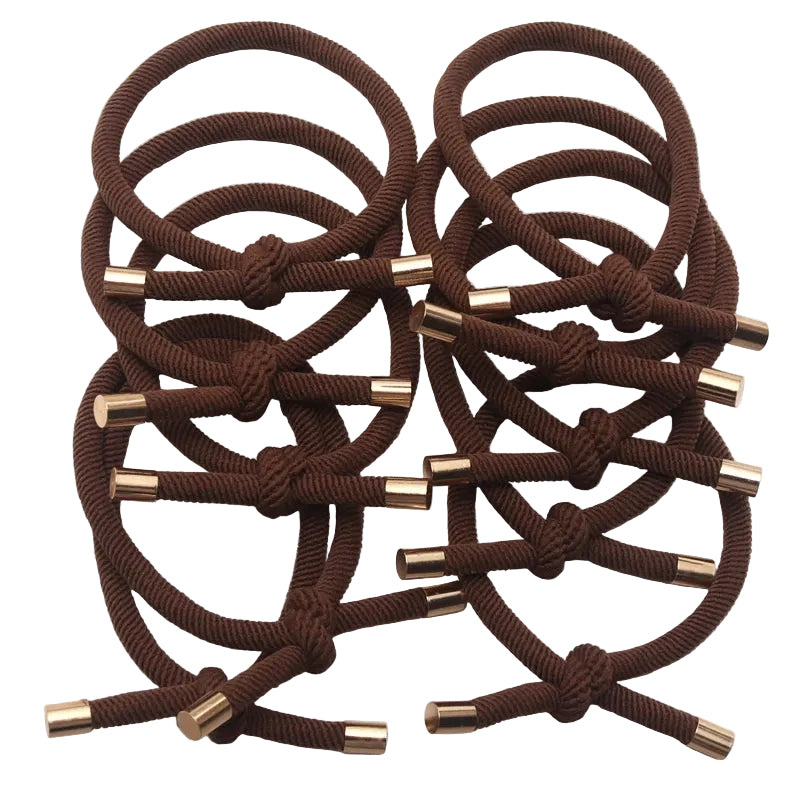 Tejesa 20PCS Women Elastic Hair Rubber Bands High Quality Girls Hair Bands Hair Scrunchies Gold Plated  Hair Accessories Hair Gum/Tie