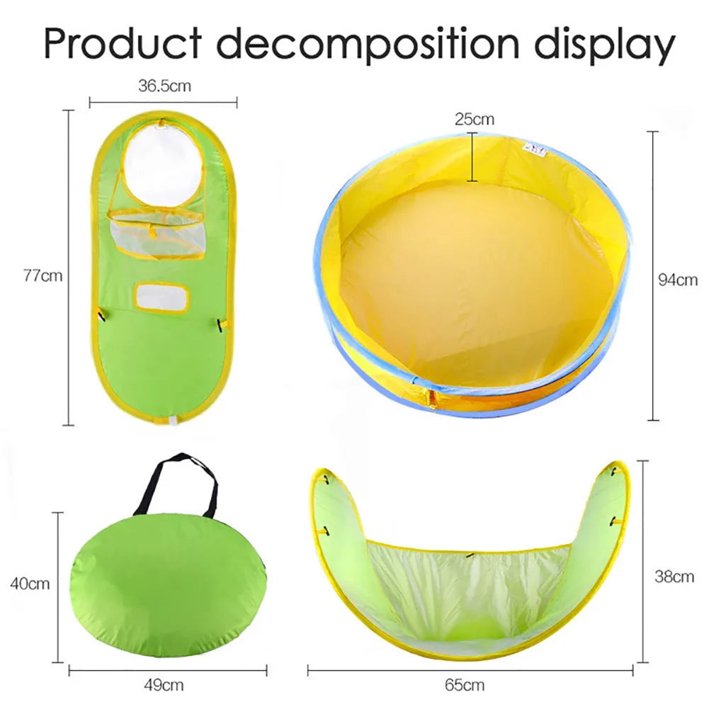 Hemasa Foldable Baby Kids Swimming Pool  /Outdoor Beach Anti Sun Swimming Pools for Kids