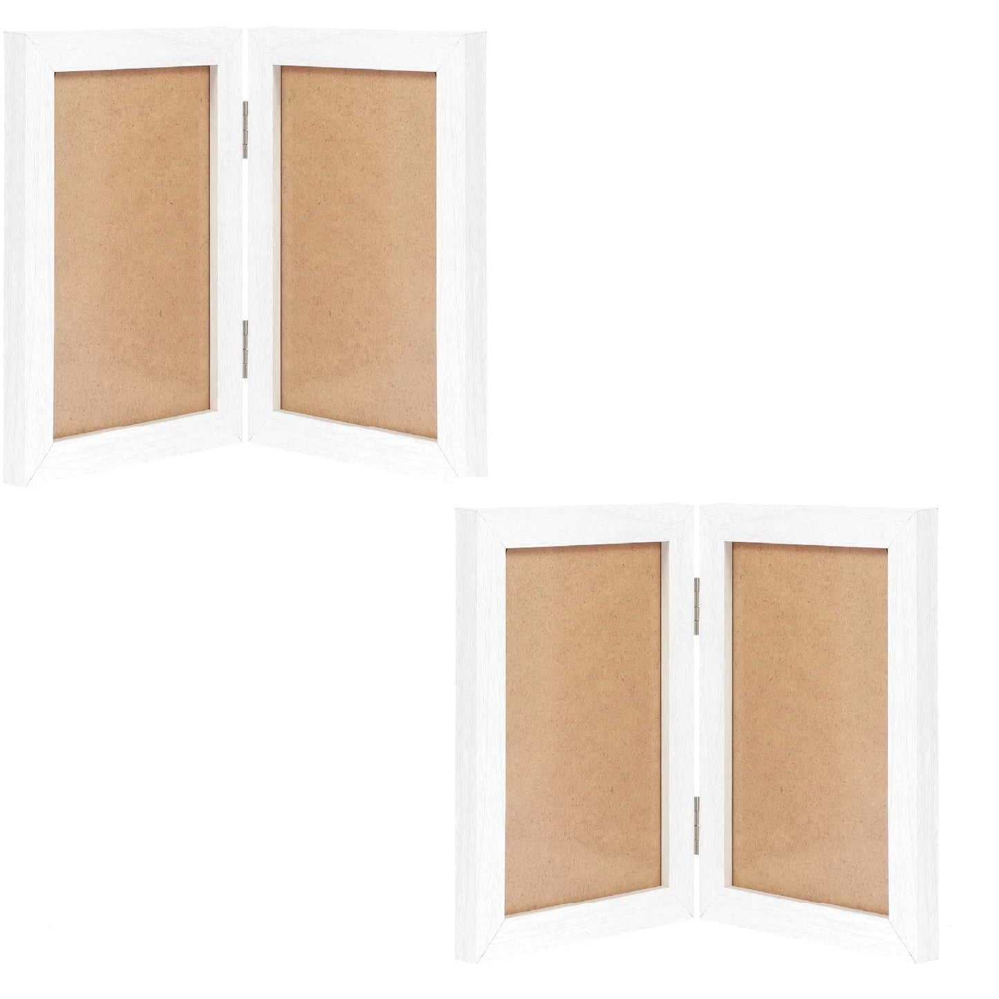 Foldable Hinged Photo Frame Double/Triple Photo Frame Integrated Desktop Album Set 180 ° Vertical Photo Frame HD Photo Gift Fram