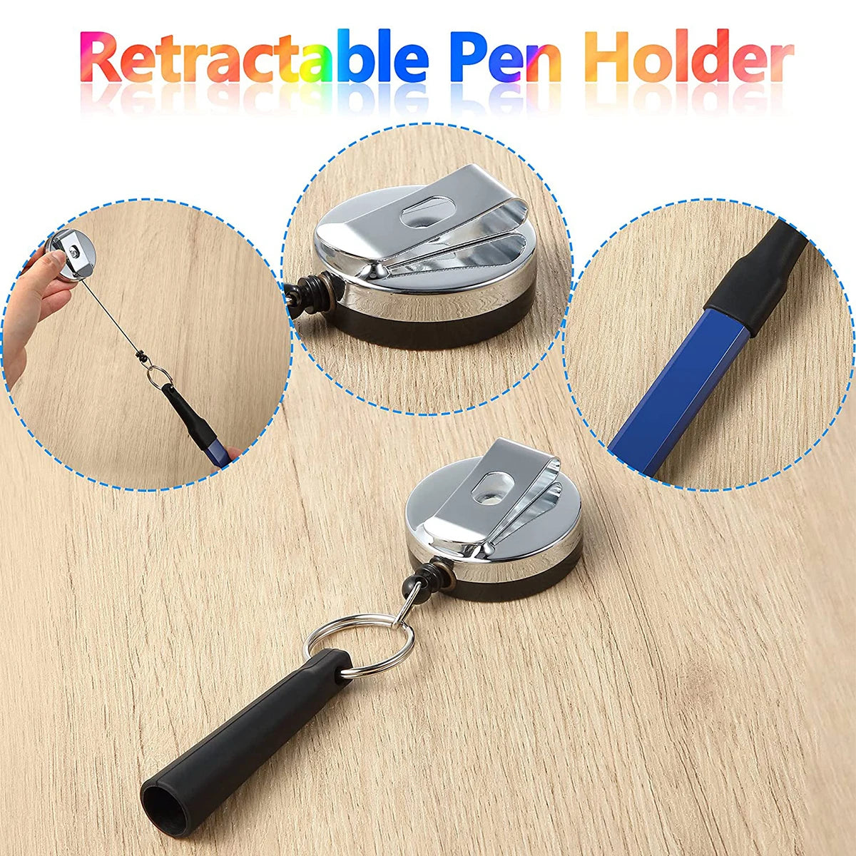 Tejesa 12pcs 7 Inch Wood Flat Carpenter Pencils Tools Kit with Sharpener and Retractable Pen Holder Marking Construction Pencils