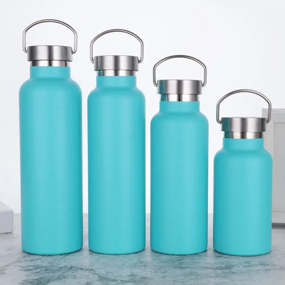Hemasa Stainless Steel  Tumbler Cups with Lid Portable Outdoor Vacuum Flask Children's Water Bottle 350ML/ 500ML/ 750ML