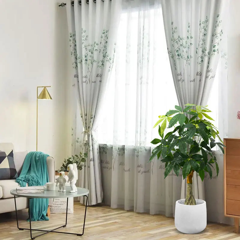 Tejesa 95cm Large Artificial Plants Fake Monstera Tree Plastic Palm Leaves Tropical Green Lucky Tree For Home Garden Outdoor DIY Decor
