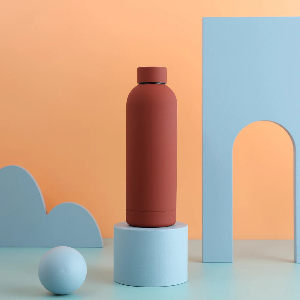 Hemasa 500ML Sports Water Bottle Stainless Steel Thermals Cup Double Wall /304 Vacuum Tumbler Office and Home Insulated Mug