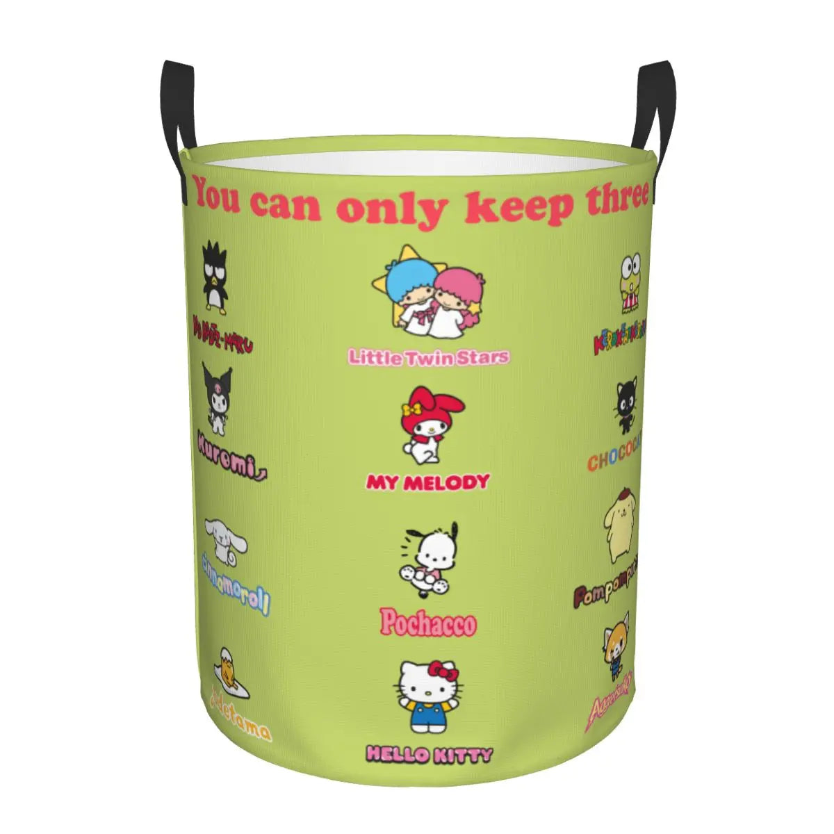 Tejesa Laundry Basket Foldable Large Capacity Clothes Storage Bin Big -eyed Frog Anime Baby Hamper