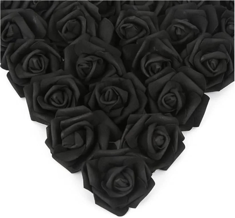 10/20/50Pcs Artificial Foam Rose Flowers PE Fake Flower for Home Room Dceor Wedding Party Halloween Thanksgiving Christmas Decor