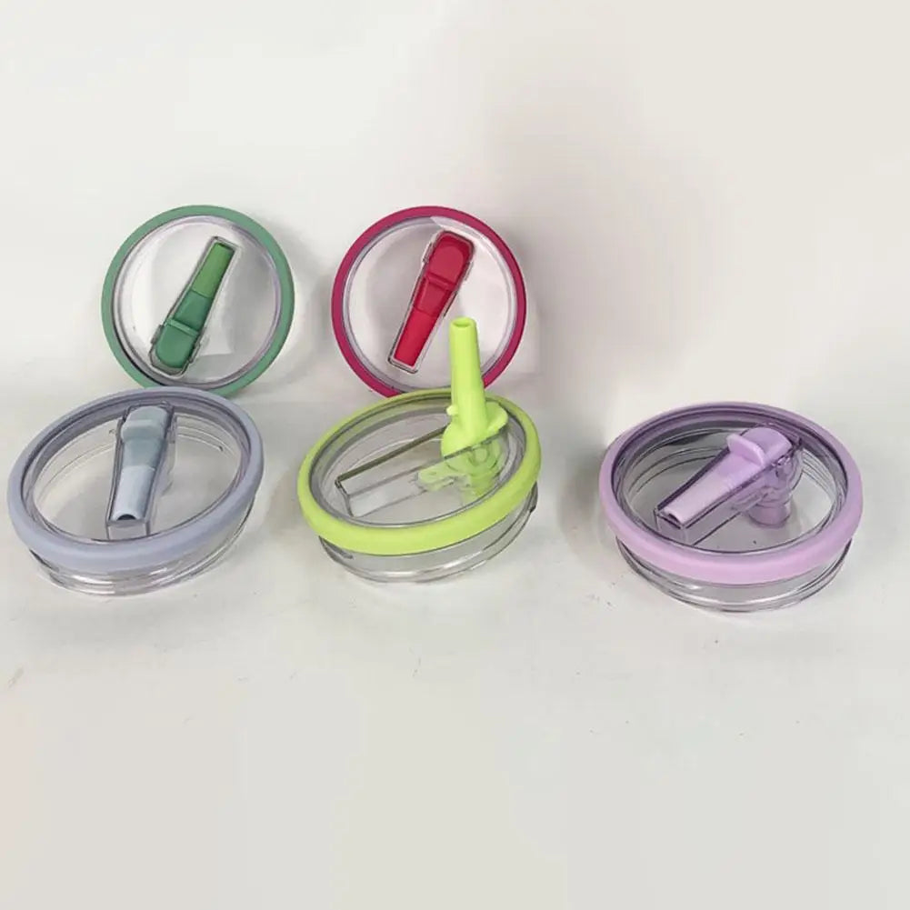 40 Oz Tumbler Flip Straw Lid Replacement Fit For Stanley Quencher, Spill Proof Splash Resistant Tumbler Lids,Reusable Straw Cap