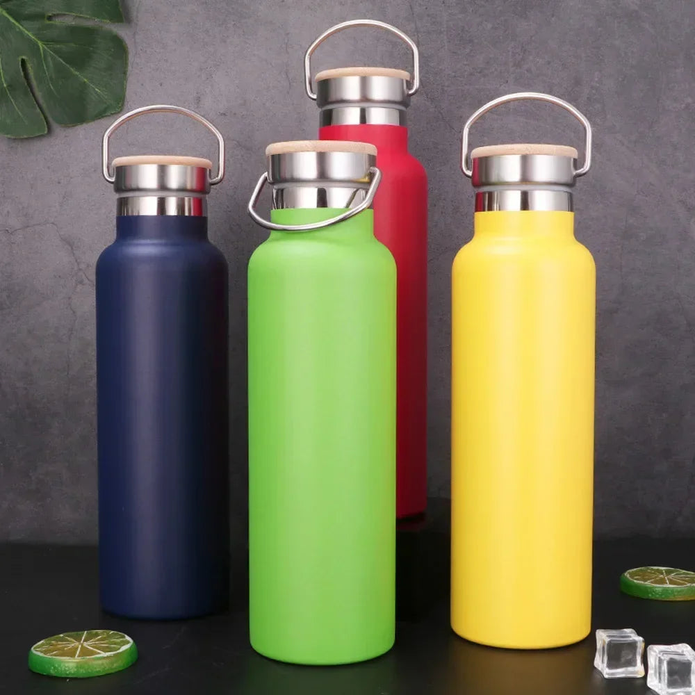 Hemasa Stainless Steel  Tumbler Cups with Lid Portable Outdoor Vacuum Flask Children's Water Bottle 350ML/ 500ML/ 750ML
