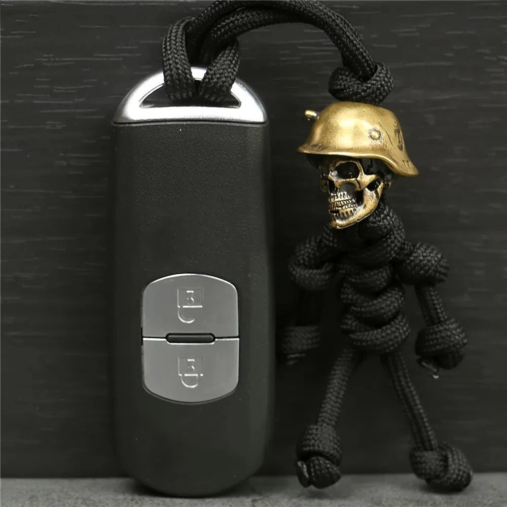 Hemasa  Skull Soldier Keychain Luggage Pendant