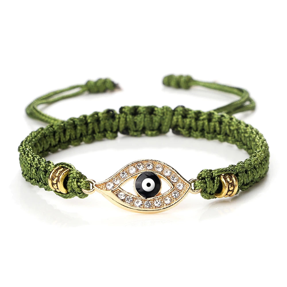 Lucky Eye Turkish Evil Eye Bracelets For Women Men Handmade Braided Rope Lucky Red String Bracelet Charm Friendship Jewelry Gift