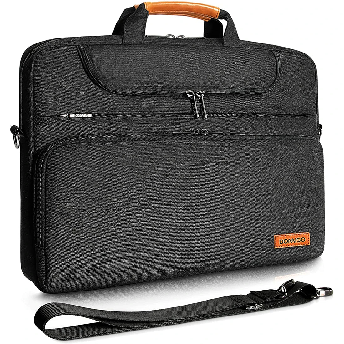 Hemasa DOMISO 10",13",14",156",17" Inch Multi-Functional Laptop Sleeve Business Briefcase Waterproof Messenger Shoulder Bag
