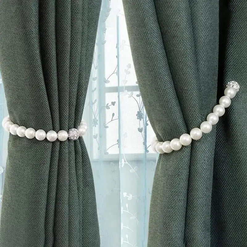 Curtains Holder Clips Beautiful ABS Pearl Curtains Buckle Multifunctional Shining Curtains Clip Reusable Beaded Curtains Tieback