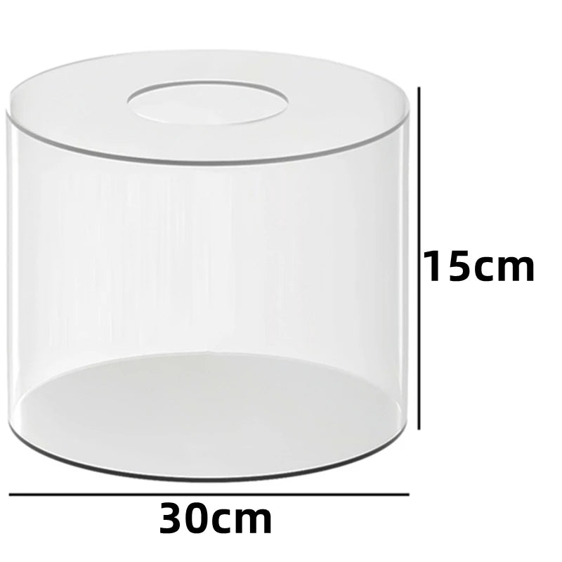 1PC Acrylic Cake Display Board Round Cake Edge Smoother Scraper Tray DIY Cake Refillable Board Base Clear Cake Stand Tools
