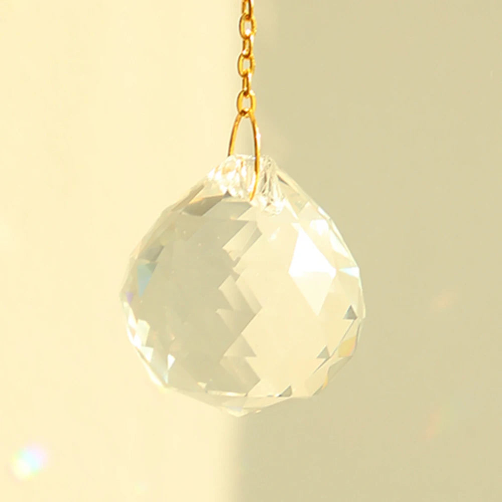 Hemasa 2PCS Crystal Ball Suncatcher Prism /Hanging Glass Sun Catcher/chandelier Crystal Sun Catchers  for Window