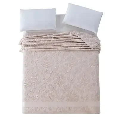 Jacquard Cotton Towel Thread Blanket for Adults Kids Soft Breathable Bedspread Bedclothes Summer Throw Blankets on Sofa/Bed