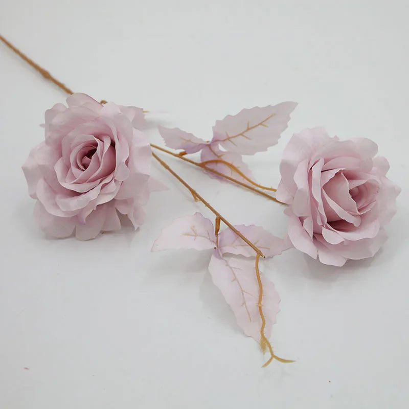 4Pcs Black Rose Artificial Flowers Halloween Decoration Silk Flower for Home Wedding Party Event Flower Arrangement Fake Roses