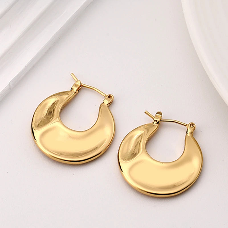 Vintage Metal Earrings Fashion Temperament Elegant High-Grade Sense Earrings