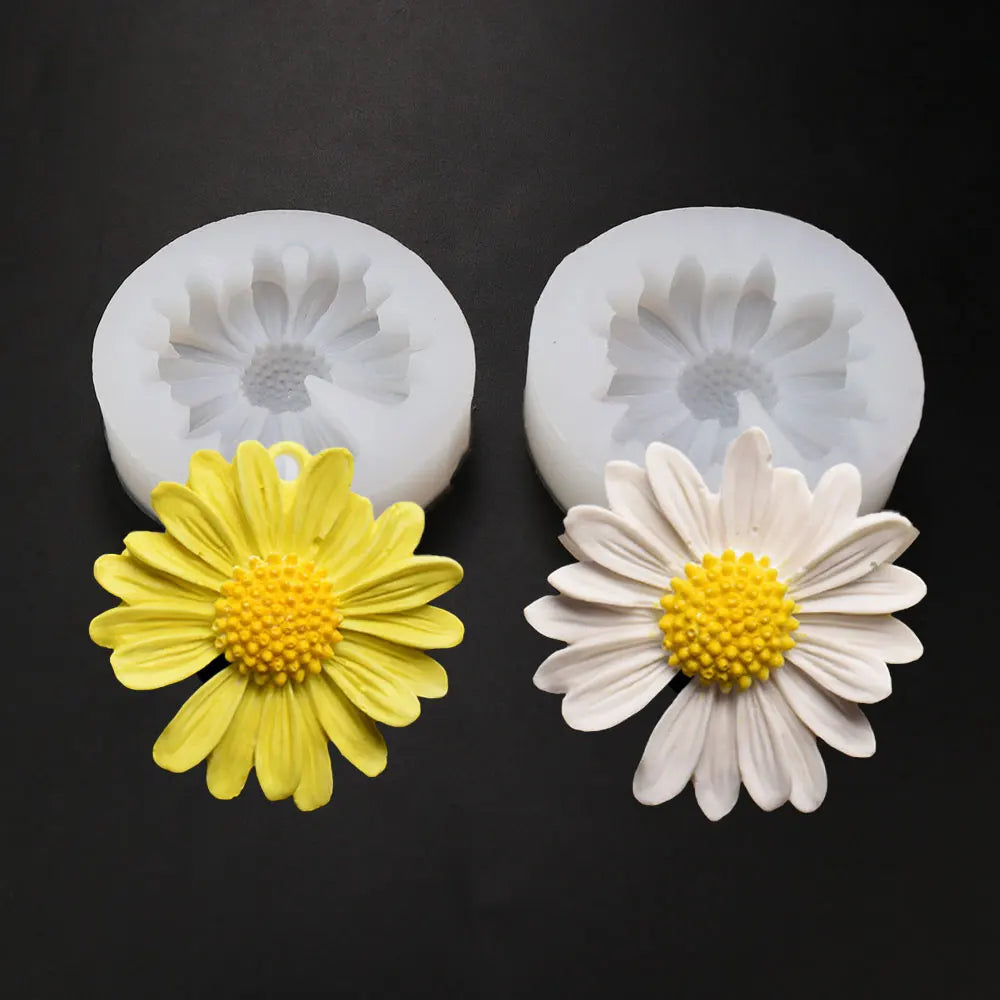 For fun Daisy Wild Chrysanthemum Flower Shape Silicone Mold Baking Mold DIY Fondant Cake Decorating Tools Resin Mould