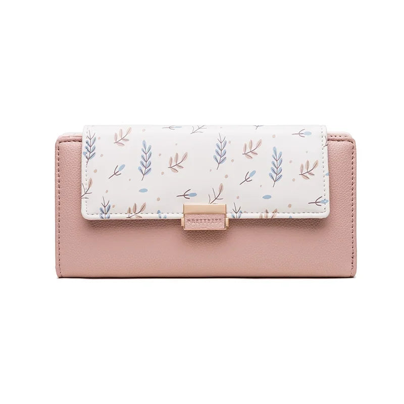 Tejesa  Long Pu Leather Purses Female Big Capacity Money Bag Lady Coin Card Holders High Quality Hasp Clutch Carteras