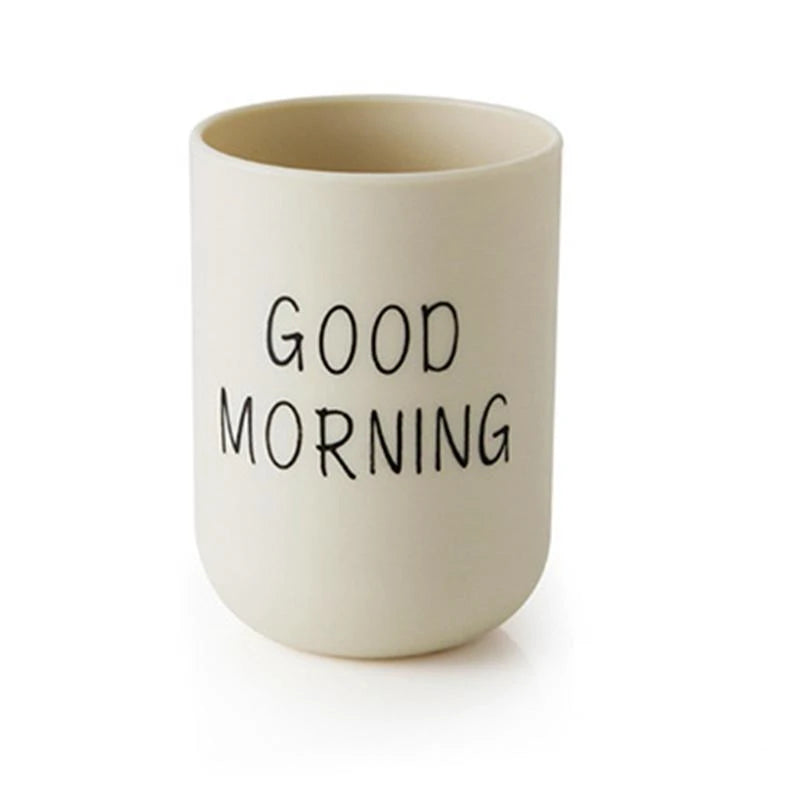 Hemasa Portable Couple Toothbrush Washing Mouth Cups Plastic Home Hotel Tooth Brush Holder Bathroom Accessories Mouthwash Storage Cups