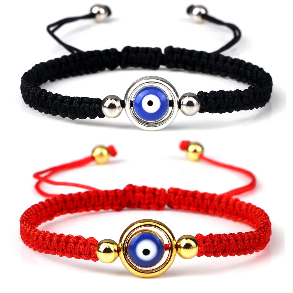 Fashion Evil Eye Braided Rope Bracelet For Men Women Red Black String Weave Prayer Couple Bracelet Friendship Lucky Jewelry Gift