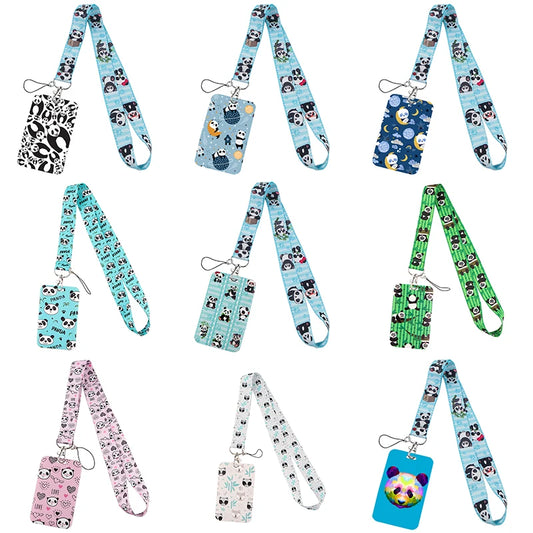 Tejesa  panda Lanyard Badge Holder ID Card /Lanyards Cell Phone Rope Key Lanyard Neck Straps Keychain