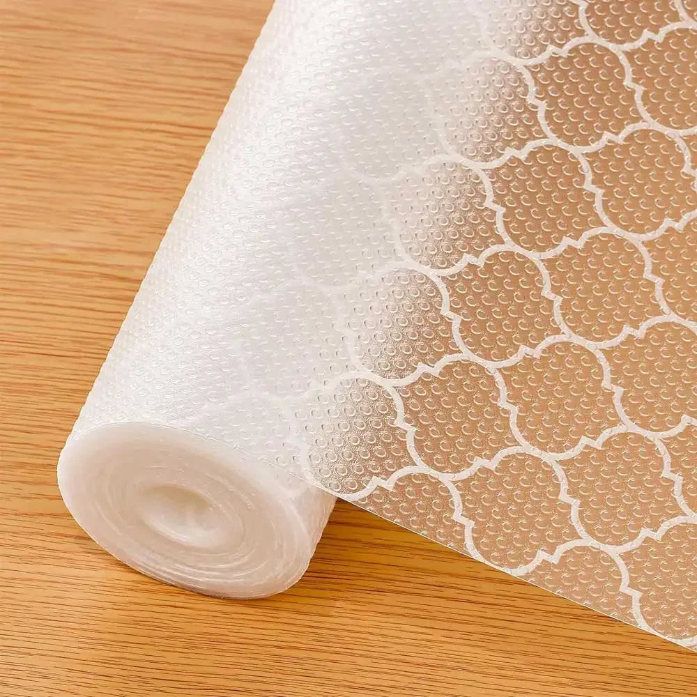 Tejesa 30x100CM Reusable Transparent Drawer Liners Washable Kitchen Cabinet Dustproof Mat Refrigerator Non-Slip Liners Mats