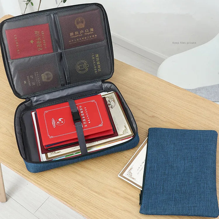 Hemasa Portable Office Document Storage Bag Organizer File Boxes Bins Basket