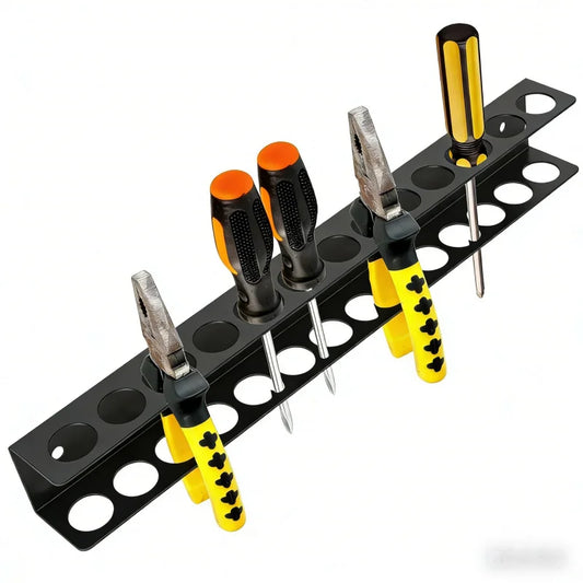 Tejesa Wall-Mounted 14Rust-Proof Tool Storage Board for Home and Workshop, Suitable for Screwdrivers and Pliers, Organizer Rack Stand
