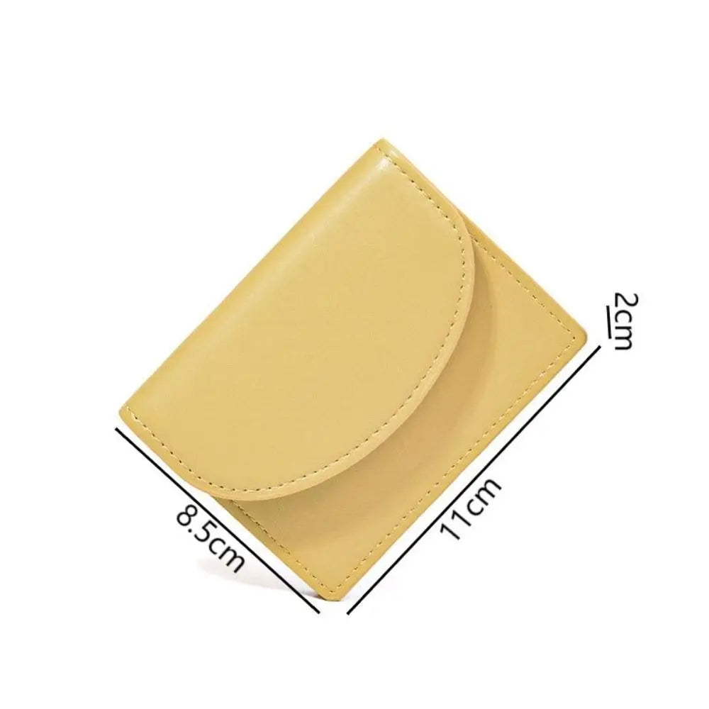 PU Leather Women Wallet Fashion Multi-card Three-fold Money Clip C Letter Coin Purses Women