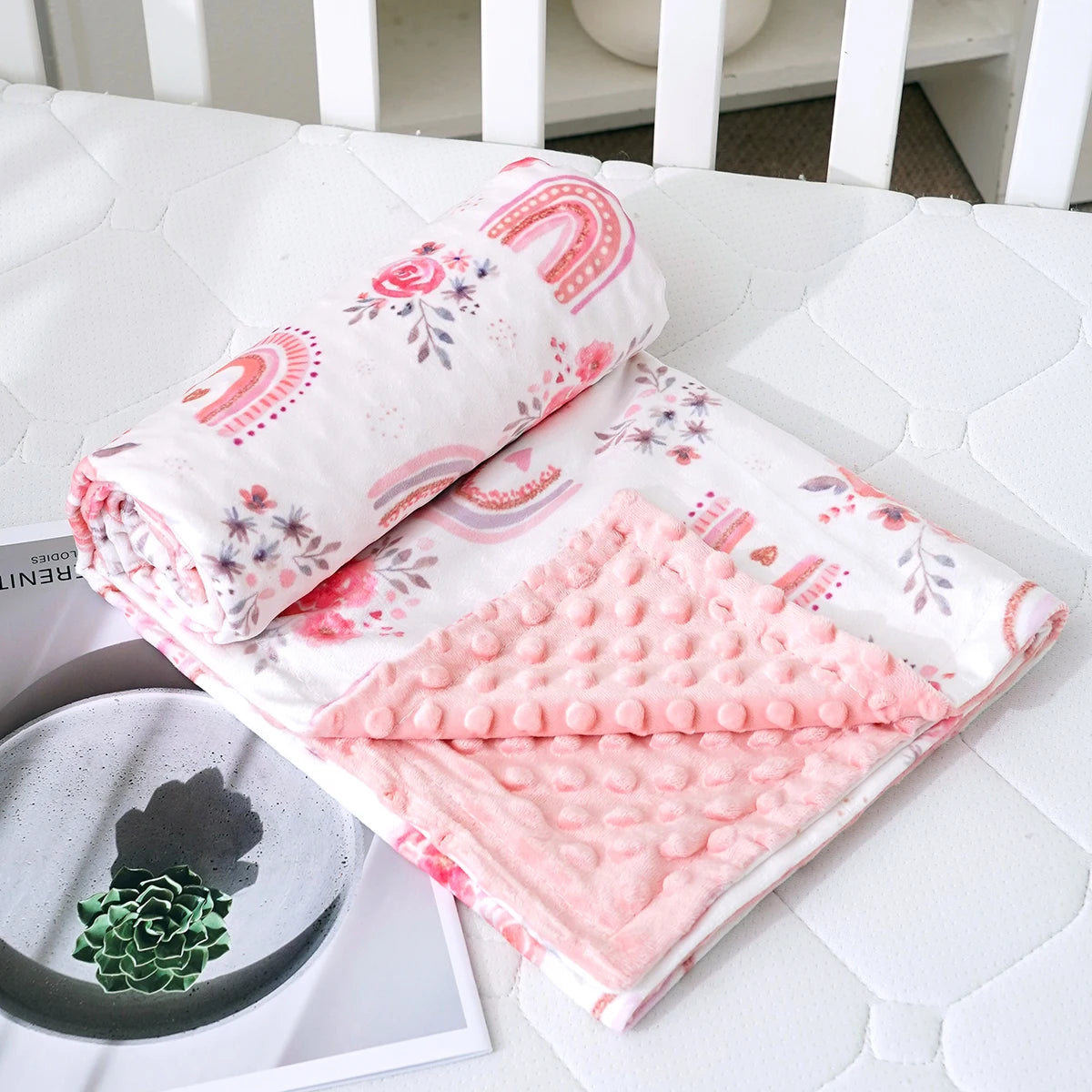 Tejesa New Breathable Baby Sleeping Blanket Newborn Wrap Child Quilt Size 75x100cm