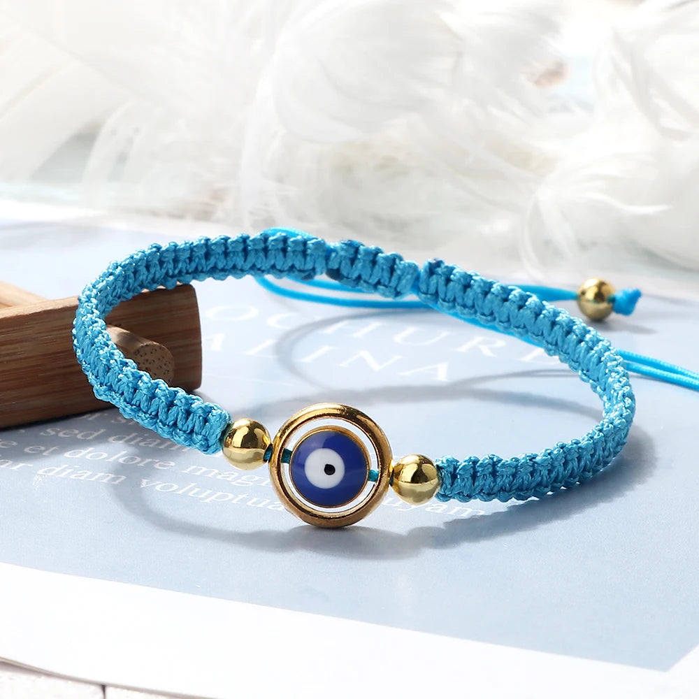 Fashion Evil Eye Braided Rope Bracelet For Men Women Red Black String Weave Prayer Couple Bracelet Friendship Lucky Jewelry Gift