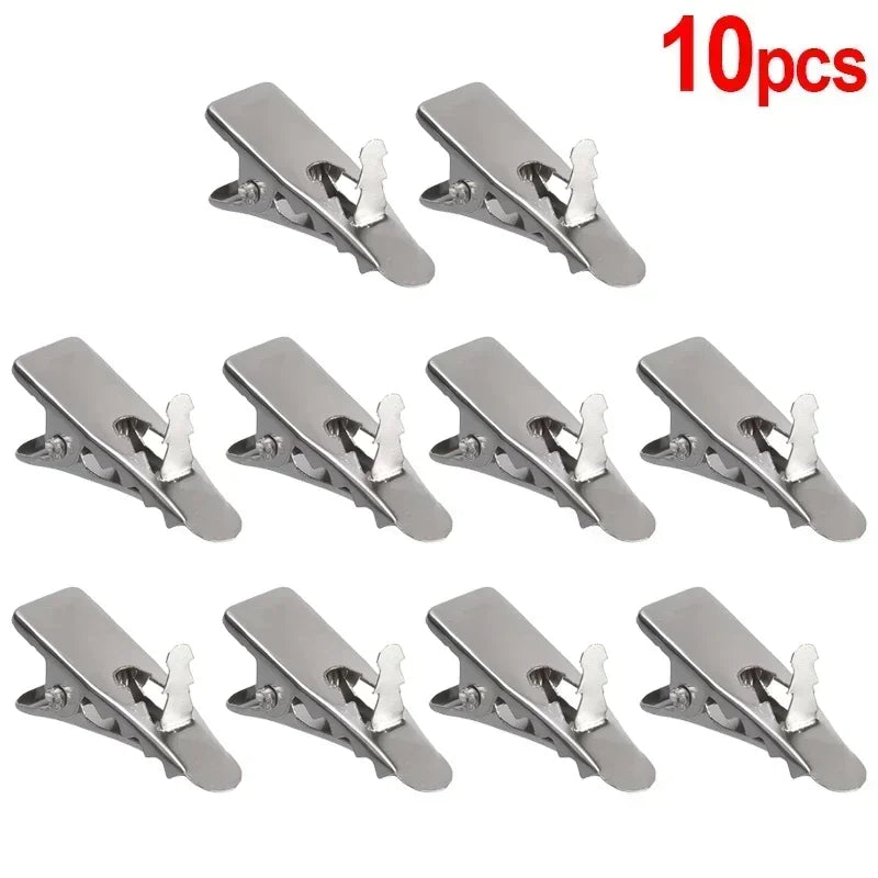 Mini Christmas Flowers Fixed Clips Xmas Tree Flower Metal Fixing Clip for New Year Navidad Noel Wreath Party Decoration Supplies