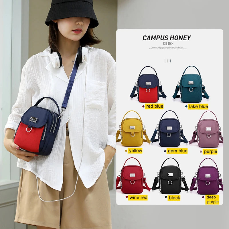 Small Shoulder Bag Women CrossBorder Supply Of Composite Fabric Leisure Mini Shoulder Bag Ladies Backpack Embroidered Han Pocket