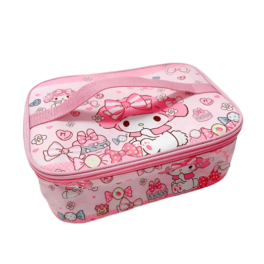 Hemasa Pink Hellokitty Girl Student Lunch Box Bag Lunch Box Insulation Bag Large Capacity Storage Bag