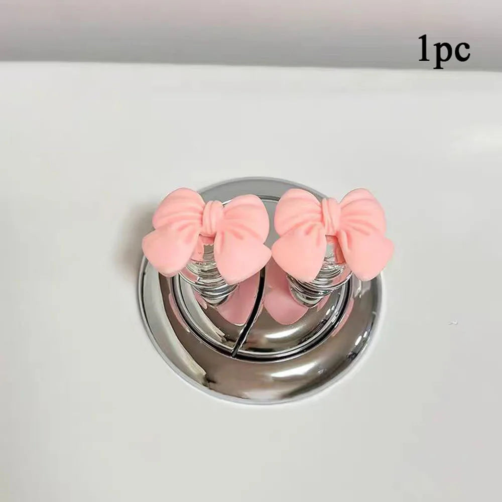 Hemasa 5pcs Flower Shaped Toilet Presser Love Toilet Press Button Tank Push Switch Water Tank Buttons Nail Protector Bathroom Decor
